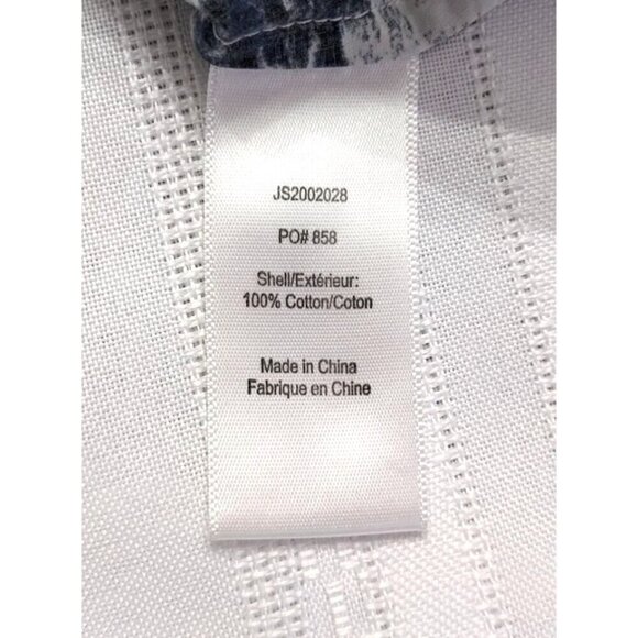 JASON WU 100% Cotton Blurred Magnolia Sleeveless Peplum Tie Blouse Size 0 - Picture 4 of 8